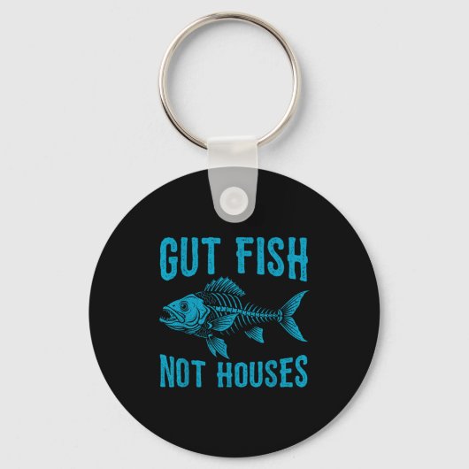 Gut Fish Not Houses, Coastal Conservation Ocean Lo Sleutelhanger (Voorkant)
