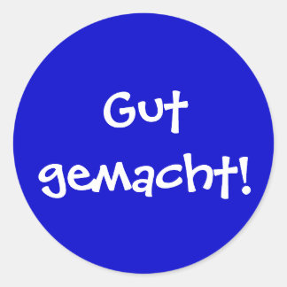 Gut gemacht! ronde sticker