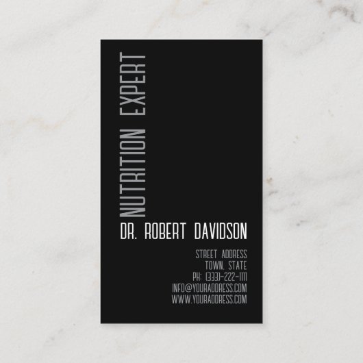 Gut Health Doctor Microbiota Expert Visitekaartje (Achterkant)