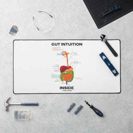 Gut Intuition Inside Digestive System Humor Bureaumat (Werkstation)