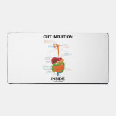 Gut Intuition Inside Digestive System Humor Bureaumat (Voorkant)