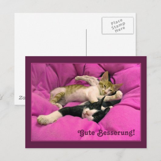 Gute Besserung! Briefkaart (Voorkant / Achterkant)