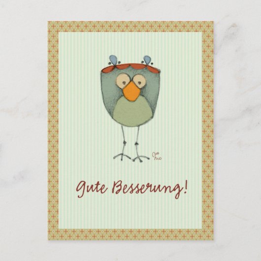 Gute Besserung! Briefkaart (Voorkant)