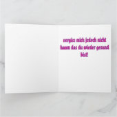 Gute Besserung Karte Kaart (Binnen)