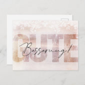 *Gute Besserung* Spruch Karte Blass Briefkaart (Voorkant / Achterkant)