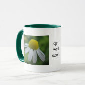 Gute-Besserungs-Tasse wilde Kamille: weldra goed Mok (Voorkant links)