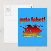 Gute Fahrt Good Trip in German Vacations Travel Briefkaart (Voorkant / Achterkant)