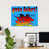 Gute Fahrt Good Trip in German Vacations Travel Poster (Thuiskantoor)