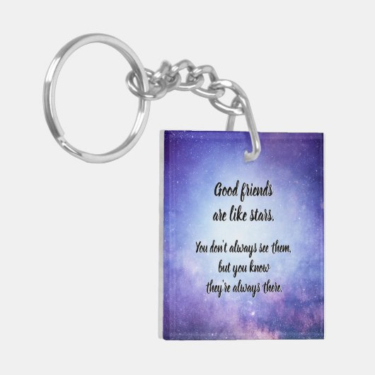Gute Freunde sind wie Sterne Sleutelhanger (Voorkant Links)