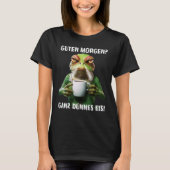 Gute Morgen Hele Thin Ice X Angry Frog Koffieplezi T-shirt (Voorkant)