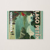 GUTEMALA LAGO PETEN Retro poster Legpuzzel (Horizontaal)