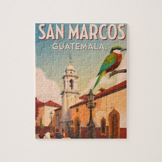  GUTEMALA SAN MARCOS Retro poster Legpuzzel (Verticaal)