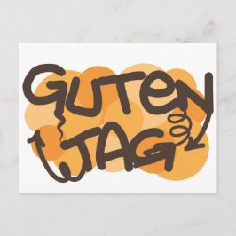 Guten label Duitse Hallo in graffiti-stijl Briefkaart