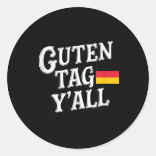 Guten Label Yall Duitse vlag Funny _1