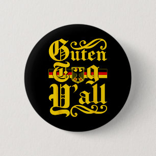 Guten Label Yall Duitsland Flag Festival Mannen Vr Ronde Button 5,7 Cm