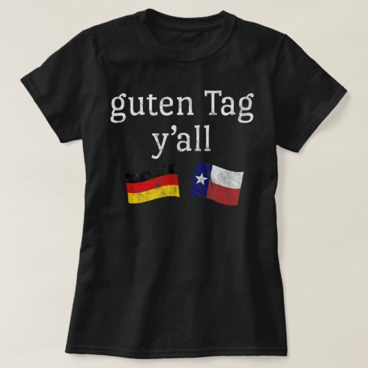Guten Label Y'all Prost German Texas Oktoberfest T-shirt (Design voorkant)