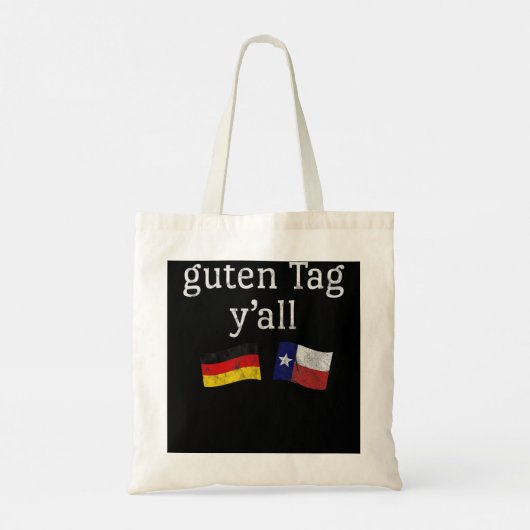 Guten Label Y'all Prost German Texas Oktoberfest Tote Bag (Achterkant)