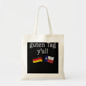 Guten Label Y'all Prost German Texas Oktoberfest Tote Bag (Voorkant)