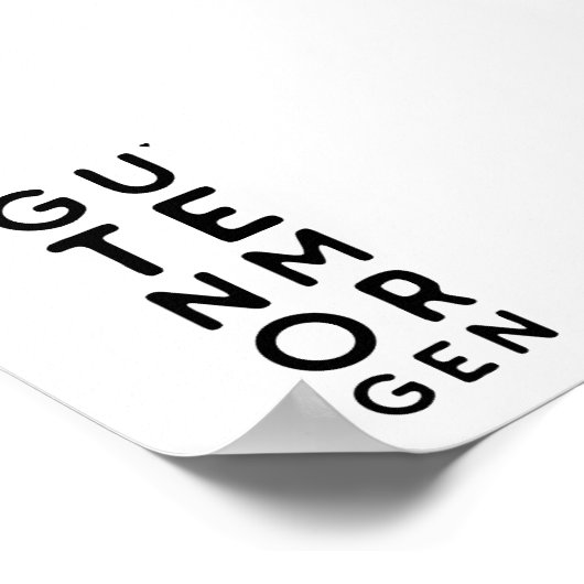 Guten Morgen - minimalistic typography poster (Hoek)