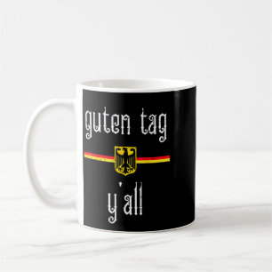 Guten tag y'all Duitse vlag adelaar mannen vrouwen Koffiemok