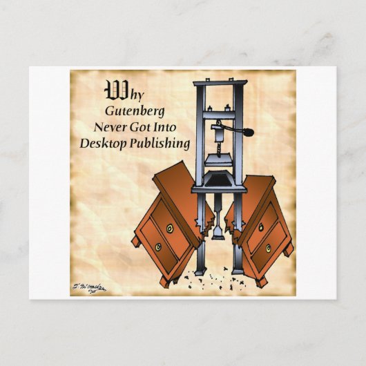 Gutenberg Cartoon 3477 Briefkaart (Voorkant)