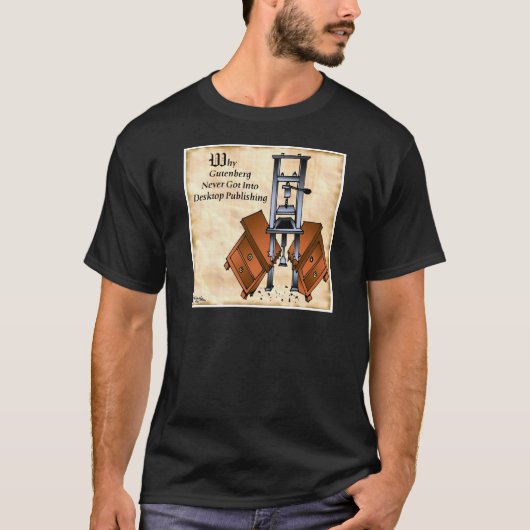 Gutenberg Cartoon 3477 T-shirt (Voorkant)