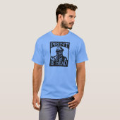 Gutenberg "Print is Dead" uit Woodcut T-shirt (Voorkant volledig)