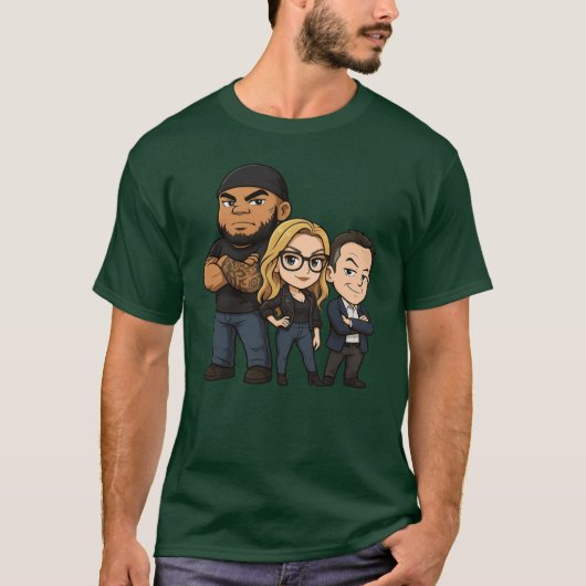 Gutfeld Crew Chibi Greg Gutfeld jongen T-shirt (Voorkant)