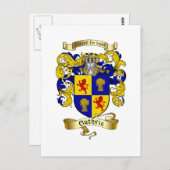 Guthrie Coat of Arms Briefkaart (Voorkant / Achterkant)