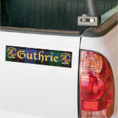 Guthrie Coat of Arms Bumpersticker (Op Truck)