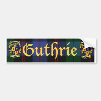 Guthrie Coat of Arms Bumpersticker
