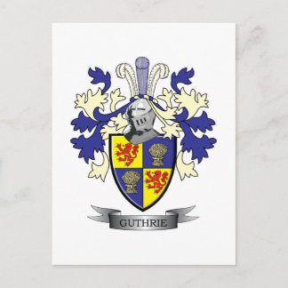 Guthrie Family Crest Coat of Arms Briefkaart