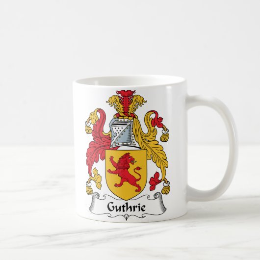 Guthrie Family Crest Koffiemok (Rechts)