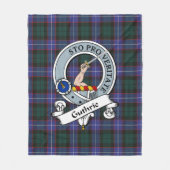 Guthrie Modern Clan badge Tartan Pset Fleece Deken (Voorkant)