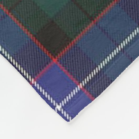 Guthrie Modern Clan badge Tartan Pset Fleece Deken (Hoek)