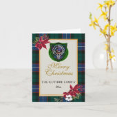 Guthrie Schotse Clan Tartan & Crest Kaart (Gele Bloem)