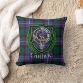 Guthrie Schotse Clan Tartan & Crest Kussen (Deken)
