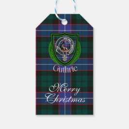 Guthrie Scottish Clan Tartan & Crest Cadeaulabel