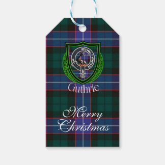Guthrie Scottish Clan Tartan & Crest Cadeaulabel