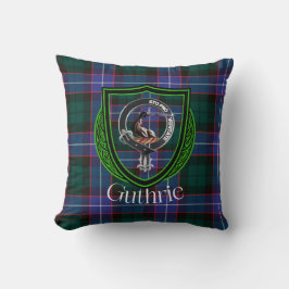 Guthrie Scottish Clan Tartan & Crest Kussen