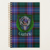 Guthrie Scottish Clan Tartan & Crest Planner (Voorkant)