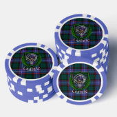 Guthrie Scottish Clan Tartan & Crest Poker Chips (Opstapeling)