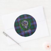 Guthrie Scottish Clan Tartan & Crest Ronde Sticker (Envelop)