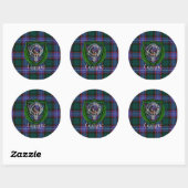 Guthrie Scottish Clan Tartan & Crest Ronde Sticker (Vel)