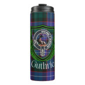 Guthrie Scottish Clan Tartan & Crest Thermosbeker (Voorkant)