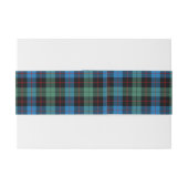 Guthrie Scottish Tartan Belly Band Uitnodigingen Wikkel (Achterkant Voorbeeld)