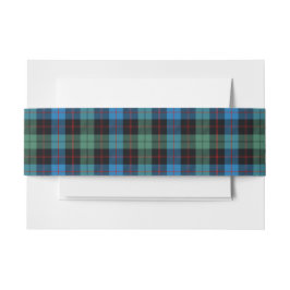 Guthrie Scottish Tartan Belly Band Uitnodigingen Wikkel