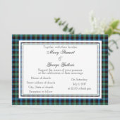 Guthrie Scottish Wedding Invitation Kaart (Staand voorkant)