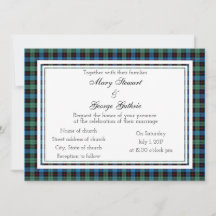 Guthrie Scottish Wedding Invitation