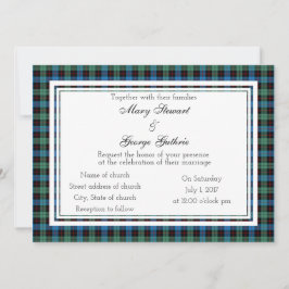 Guthrie Scottish Wedding Invitation Kaart